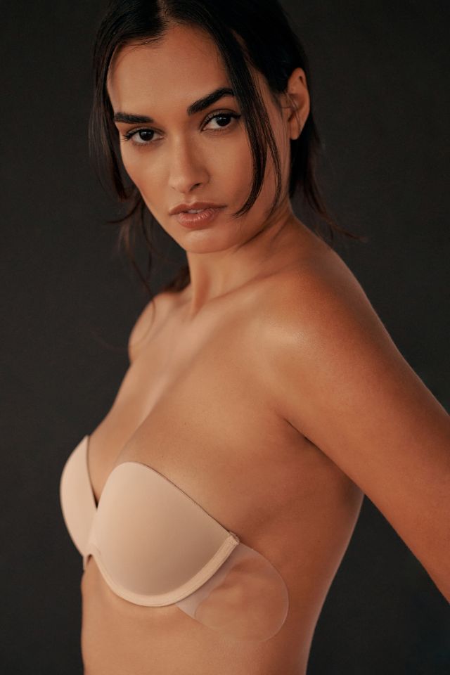 Fashion Forms Go Bare Backless Strapless Bra (Nude,A) at