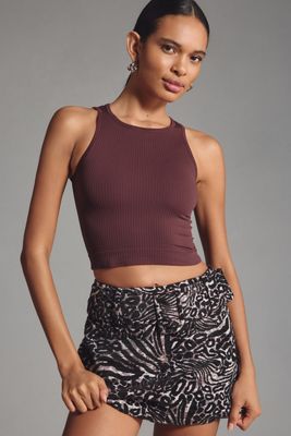 The Reegan Seamless Ribbed Cropped Tank Top