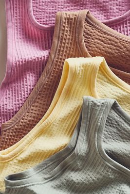 The Reegan Crew-Neck Crop Racerback Seamless Tank Top