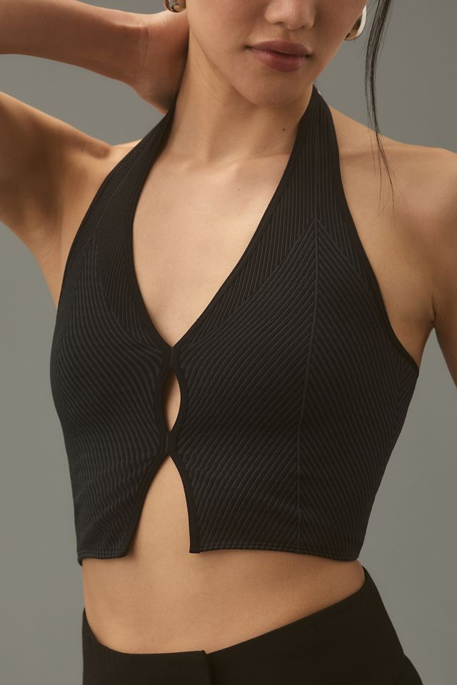 By Anthropologie Seamless Halter Rib Vest #2