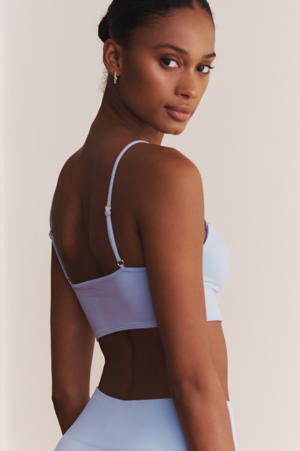 The Renna Seamless Square-Neck Bra: Lace-Trim Edition