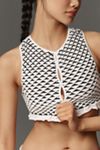 By Anthropologie Smocked Keyhole Tank