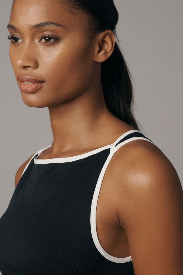 By Anthropologie Sporty Piped Tank Top #1