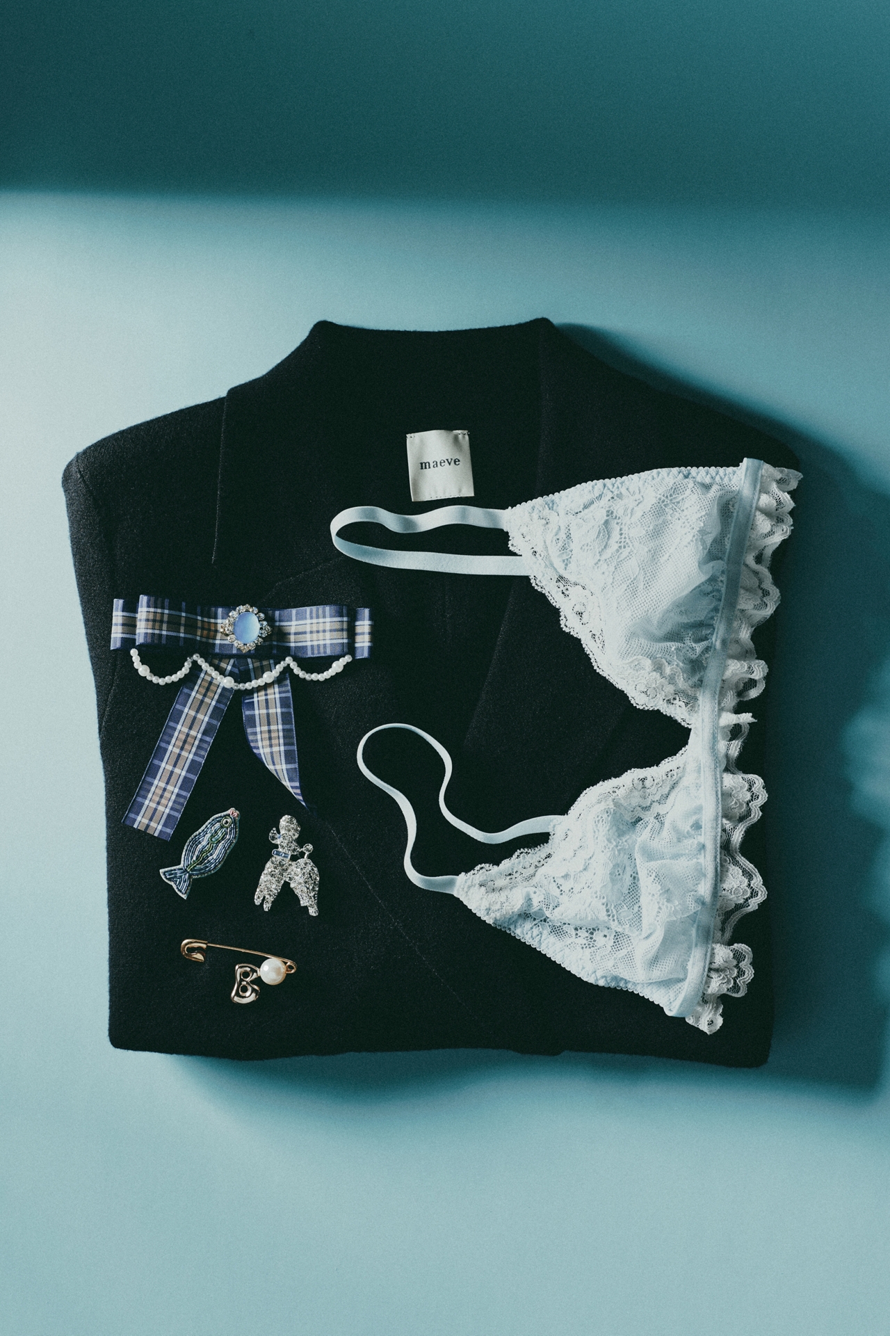 Kat The Label Maisey Triangle Lace Bralette