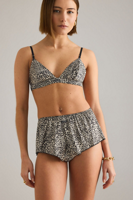 Calvin Klein Animal Print Unlined Triangle Bra