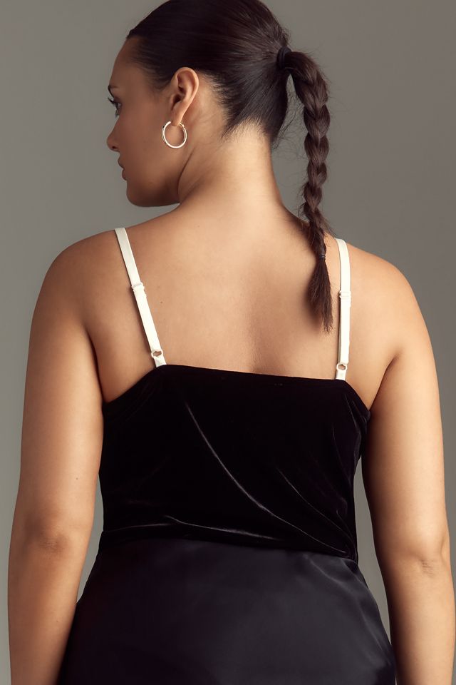 Eloquii Plus Oversized Bow Velvet Bodysuit #1