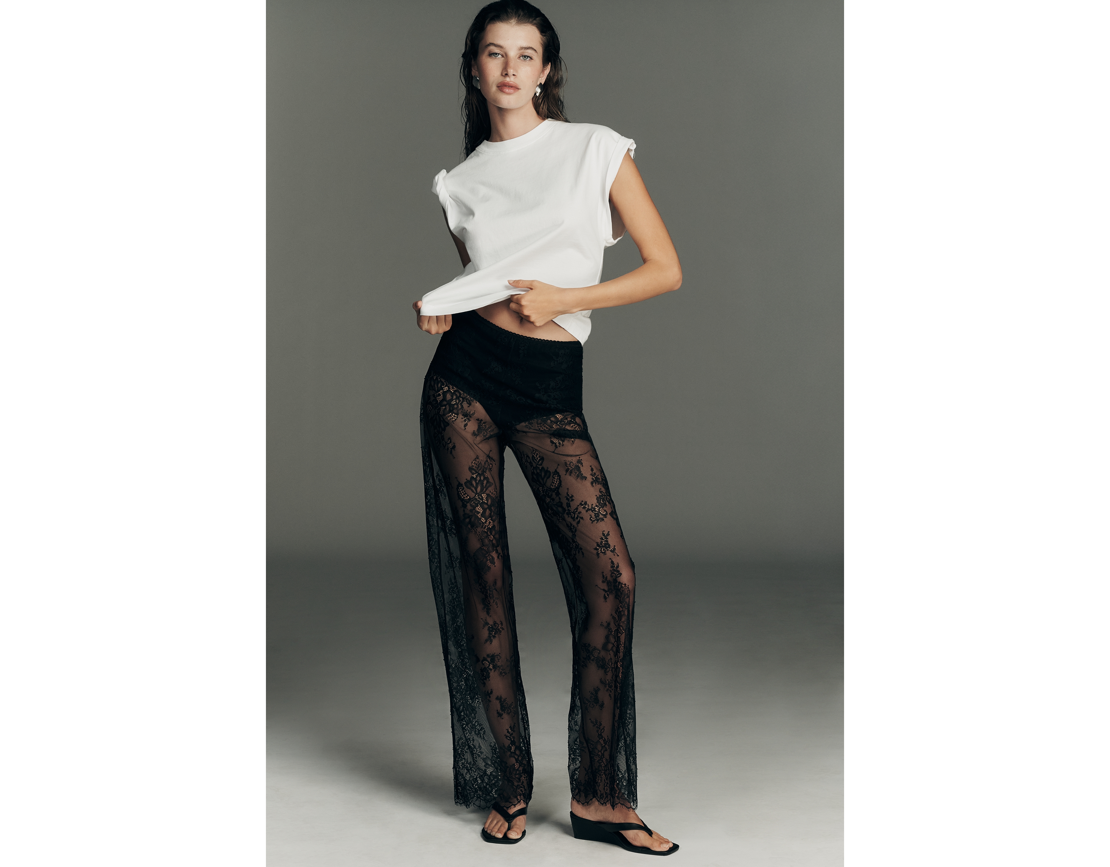 LyreBird Lace Wide Leg Pants