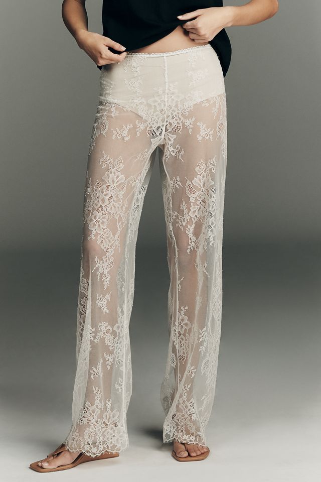 LyreBird Lace Wide Leg Pants #2