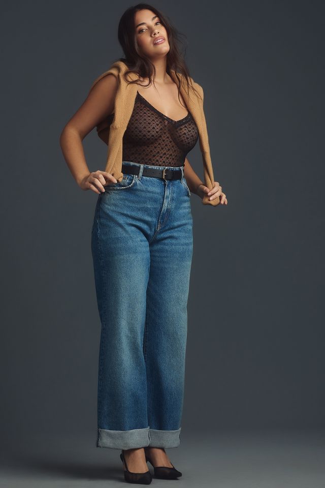 Anthropologie Sabrina V-Neck Lace Bodysuit - ShopStyle Tops
