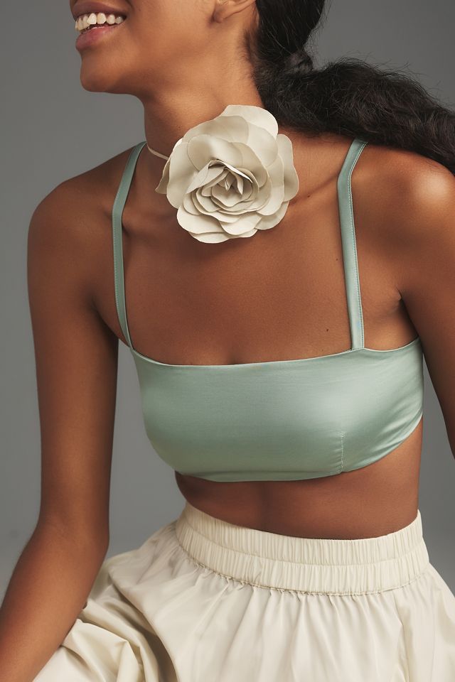 By Anthropologie Satin Micro Bra #2