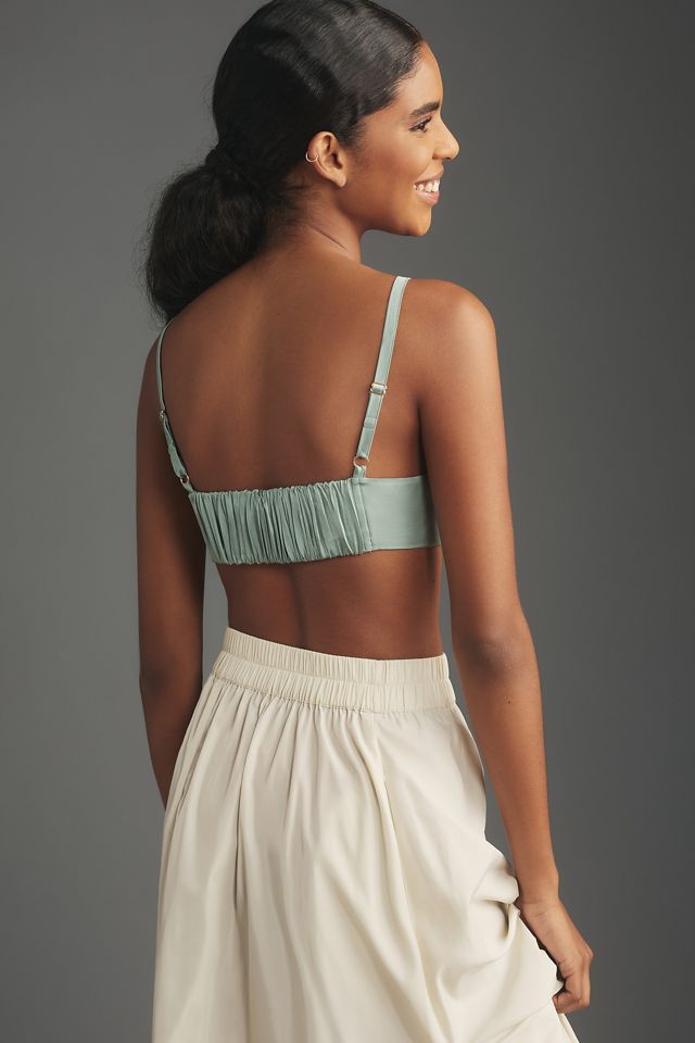 By Anthropologie Satin Micro Bra #3