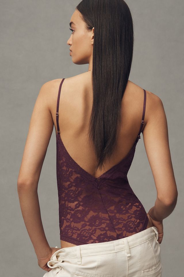 The Sabrina V-Neck Lace Bodysuit #1