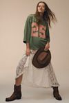By Anthropologie Lace Godet Maxi Slip Dress