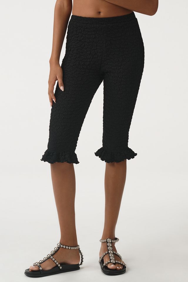 By Anthropologie Popcorn Knit Capri Pants #1