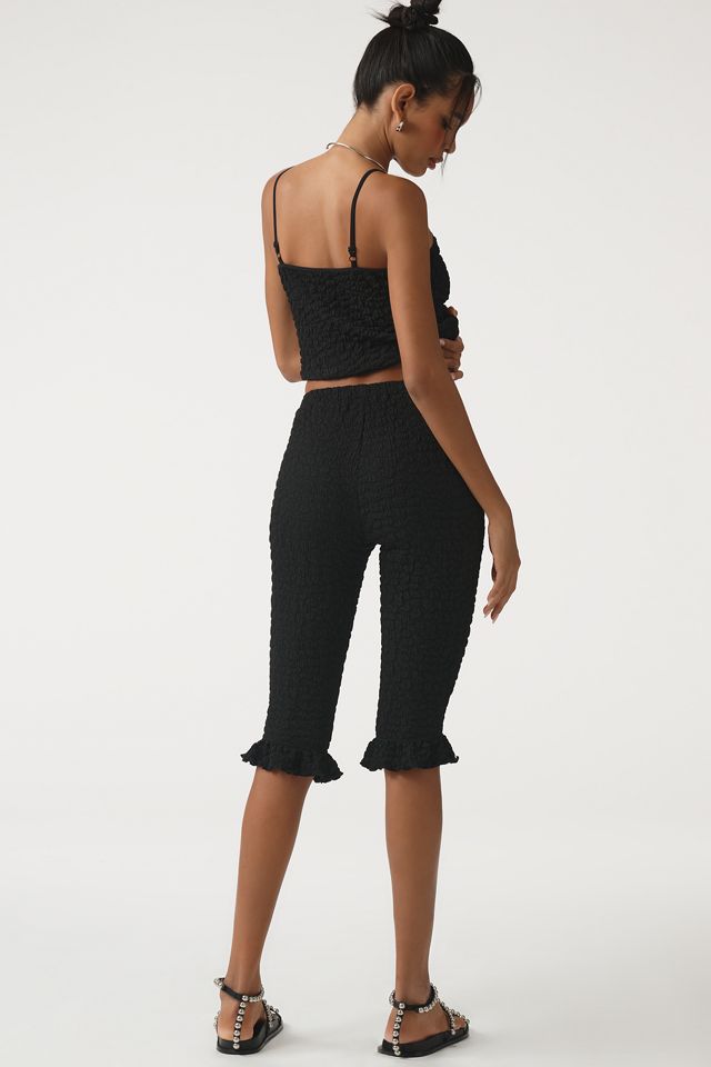 By Anthropologie Popcorn Knit Capri Pants #2