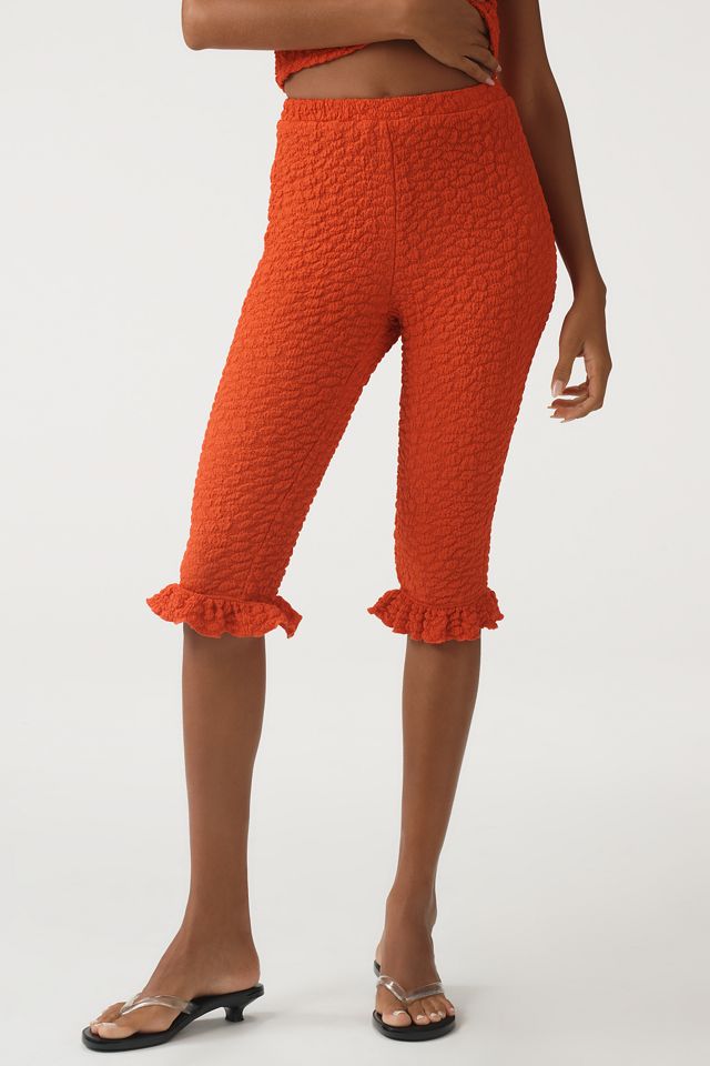 By Anthropologie Popcorn Knit Capri Pants #2