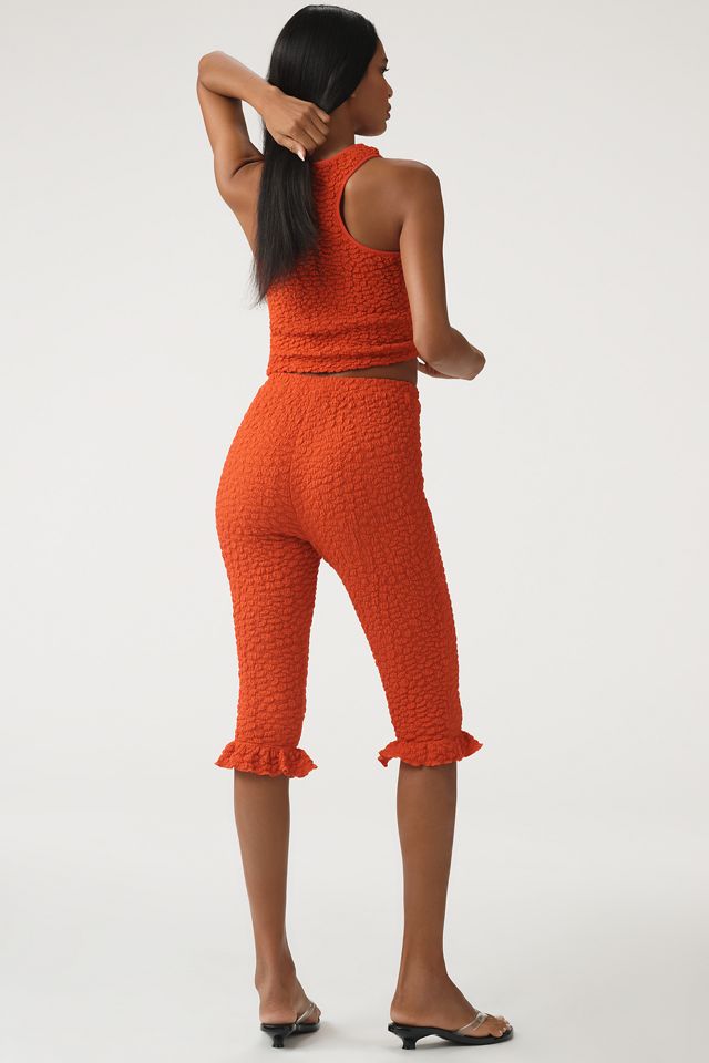 By Anthropologie Popcorn Knit Capri Pants #1