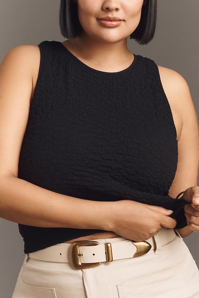 By Anthropologie Textured Racerback Tank #7