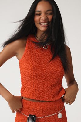 By Anthropologie Textured Racerback Tank