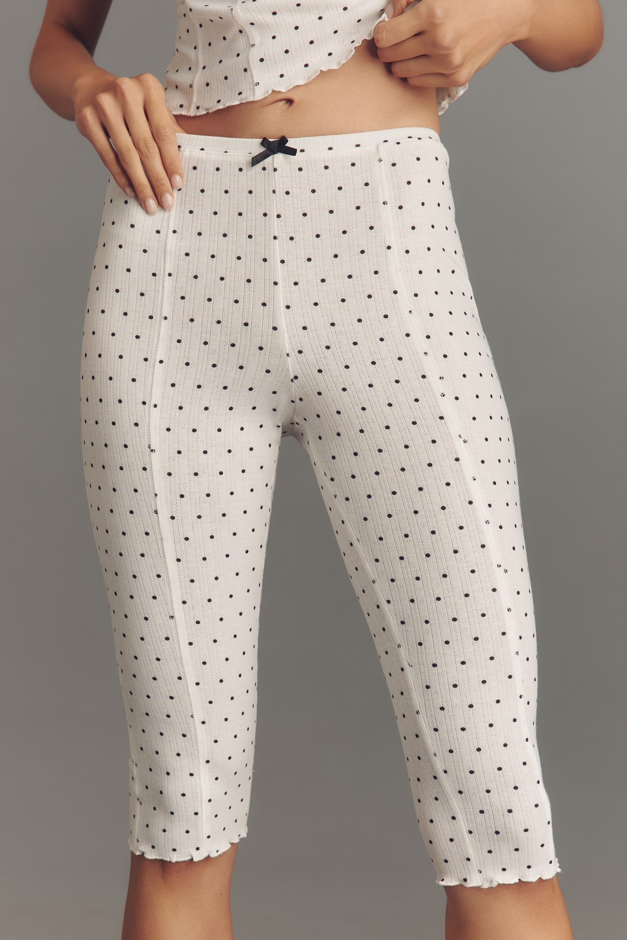 LyreBird Pointelle Capri Pants