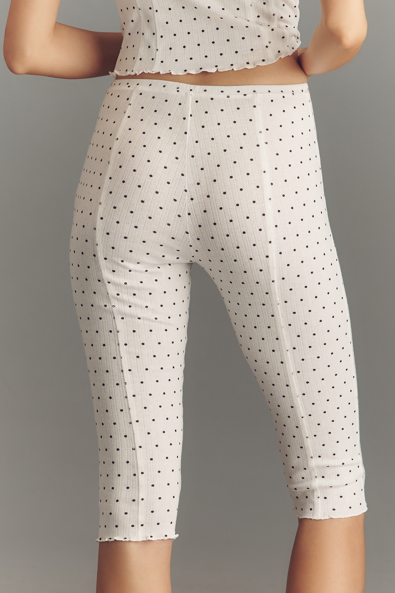 LyreBird Pointelle Capri Pants