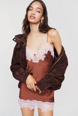 Mini robe nuisette à bordure en dentelle LyreBird