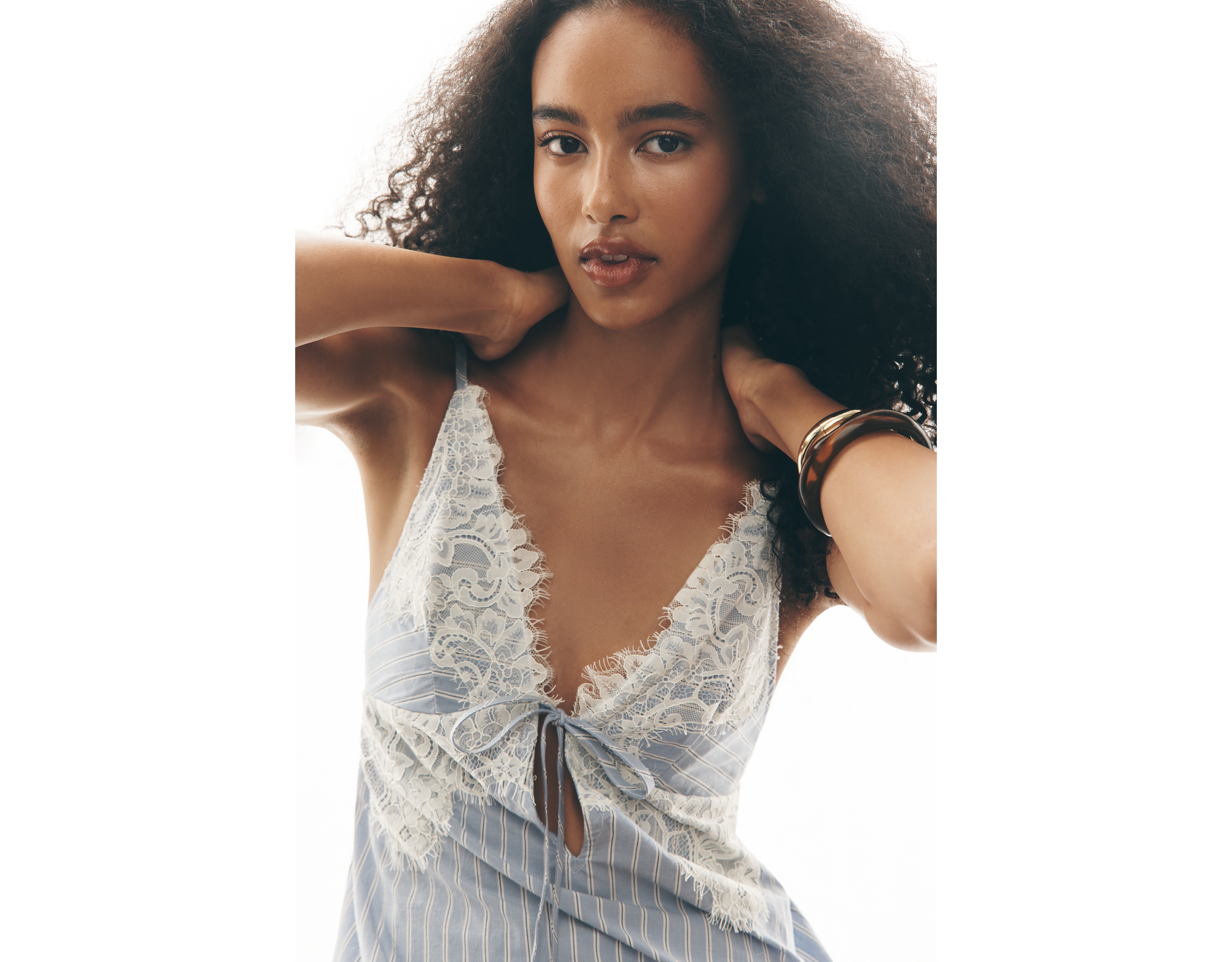 LyreBird 100% Cotton Lace-Trim Tank