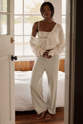 Z Supply Dawn Smocked Rib Pants | Anthropologie