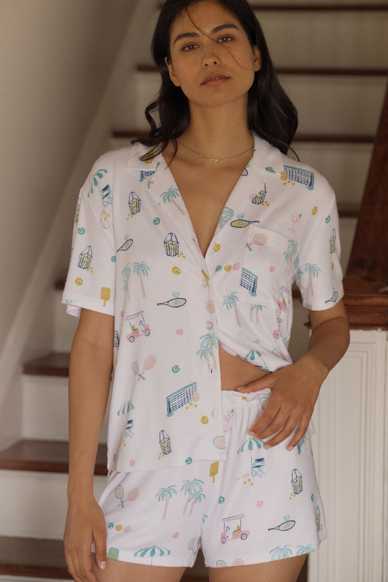 Z Supply Court Sports Pajama Top