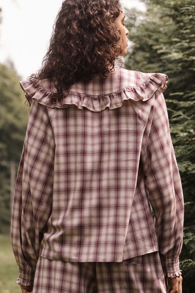 By Anthropologie Collared Pajama Blouse #1