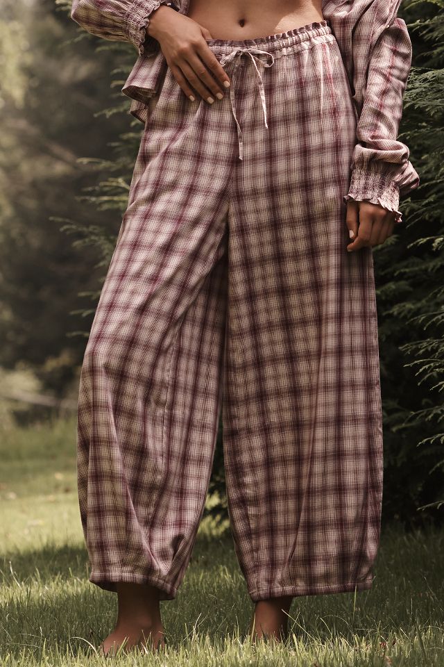 By Anthropologie Flannel Parachute Pyjama Bottoms Anthropologie UK