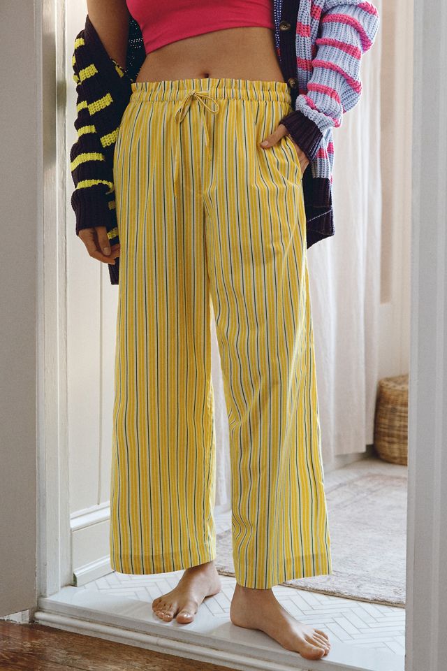 Pantaloni Pigiama in Cotone a Gamba Larga di Anthropologie #1