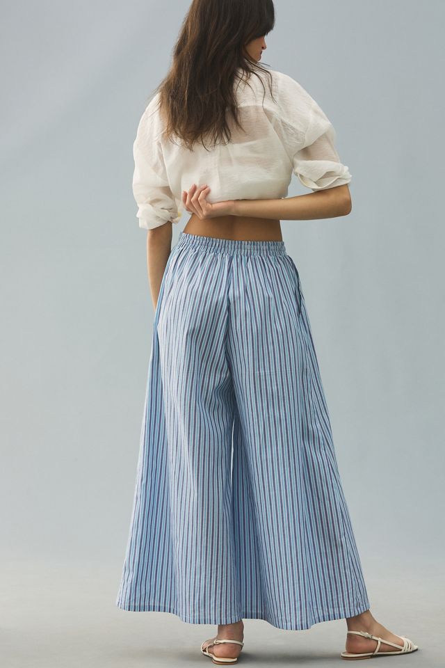 By Anthropologie Striped Wide-Leg Pants #2