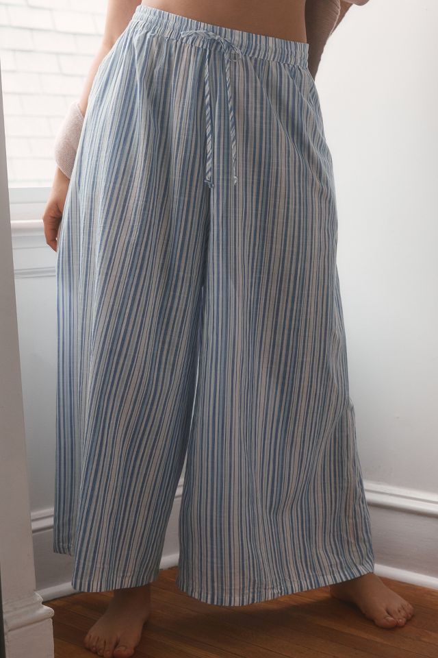 By Anthropologie Striped Wide-Leg Pants