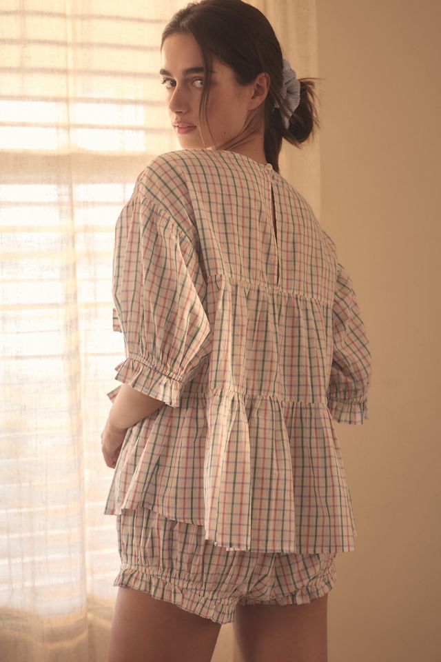 By Anthropologie Bow-Front Tiered Top #1