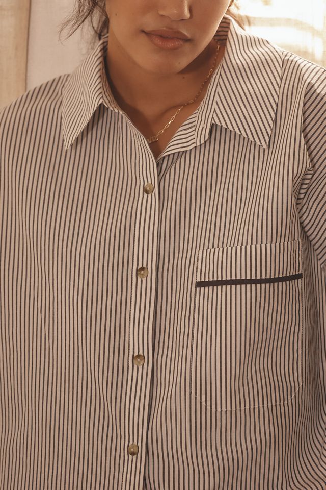 By Anthropologie Oversized Pajama Shirt #1