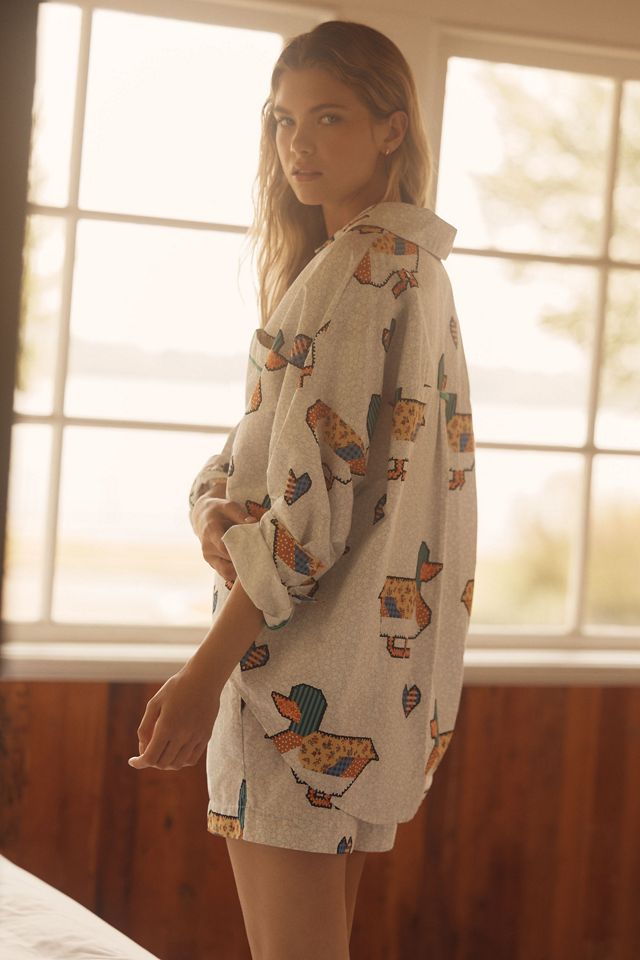 By Anthropologie Oversized Pajama Shirt #1