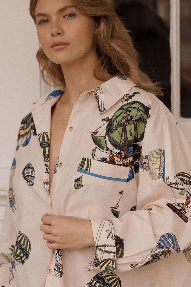 By Anthropologie Oversized Pyjama Shirt #1