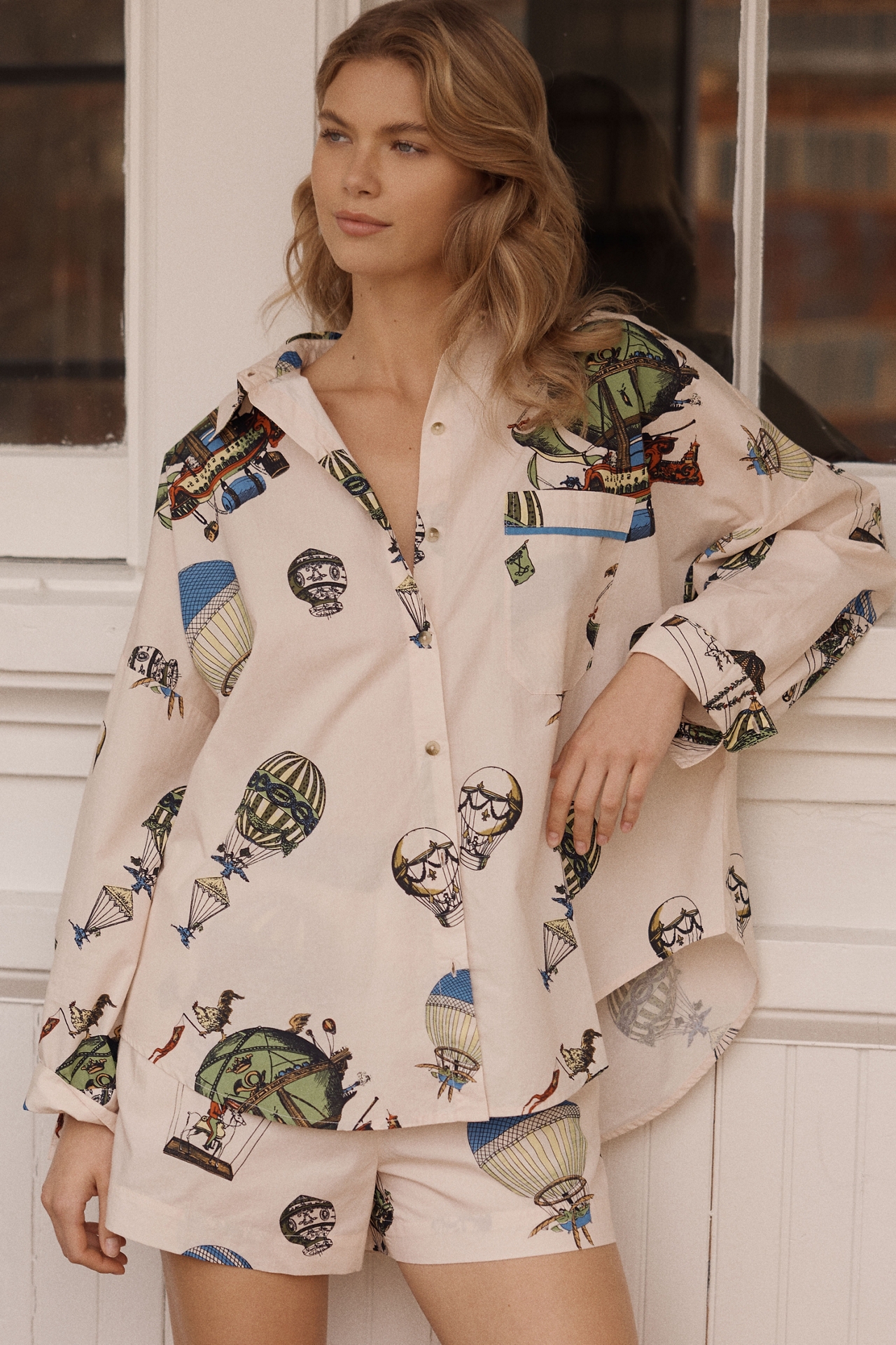 LyreBird Oversized Pajama Shirt