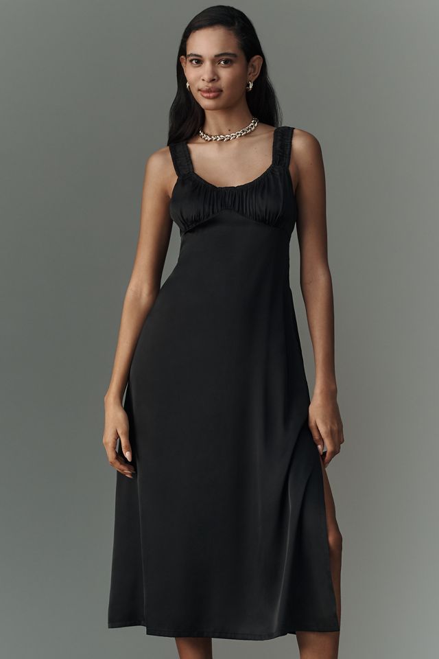 (US発）新作 Anthropologie ミディスリップドレス By Anthropologie Sleeveless Smocked Midi Nap Dress