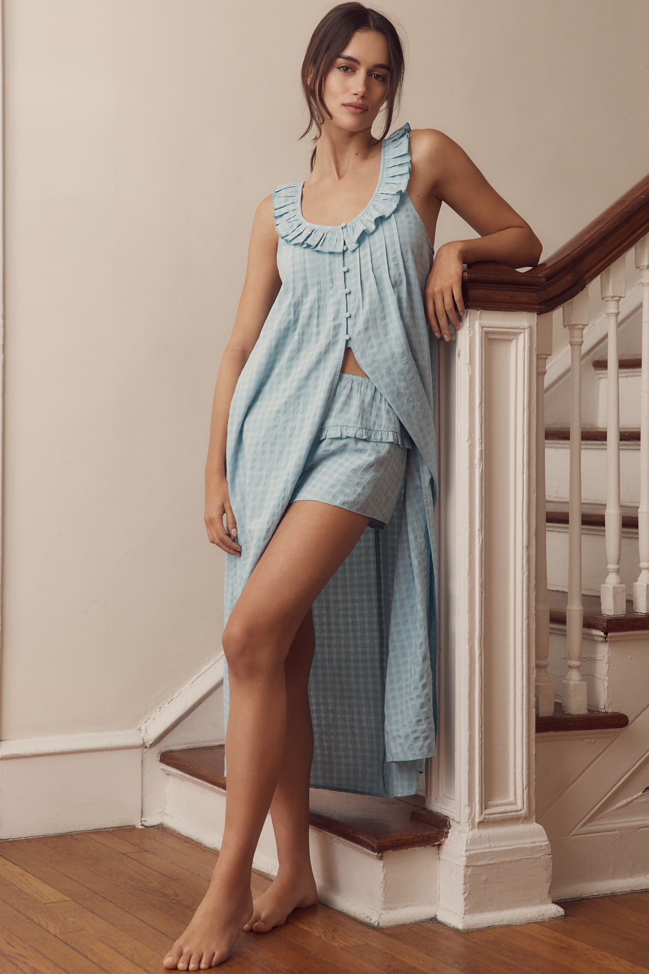 By Anthropologie Ruffle-Waist Shorts