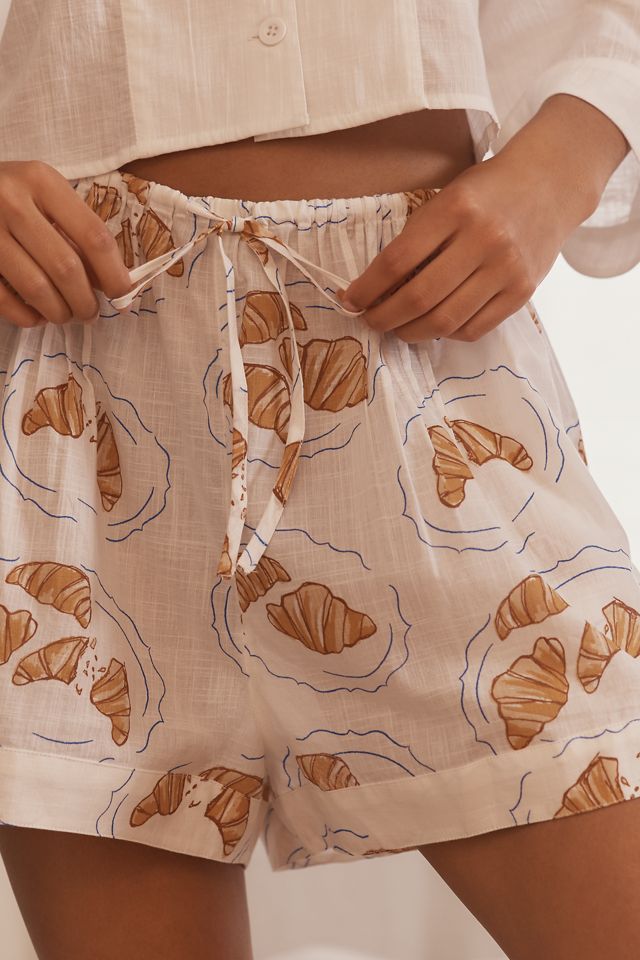 dduende studio x Anthropologie Shorts Boxeurs Plissés Café #2