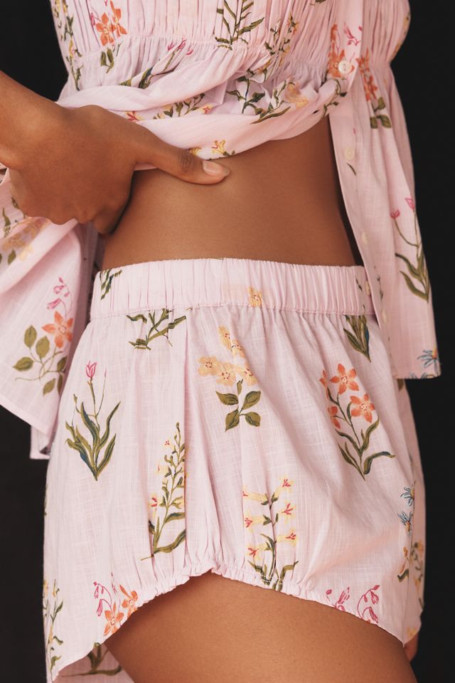 By Anthropologie Mini Floral Schlaf-Shorts #3