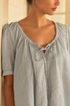 By Anthropologie Short-Sleeve Ruffled Pajama Top