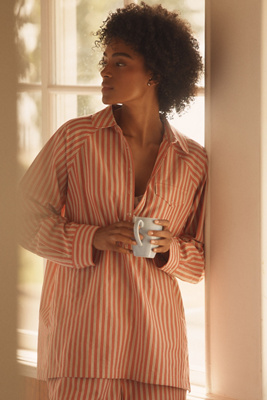 Lyrebird Long-sleeve Popover Shirt In Multi