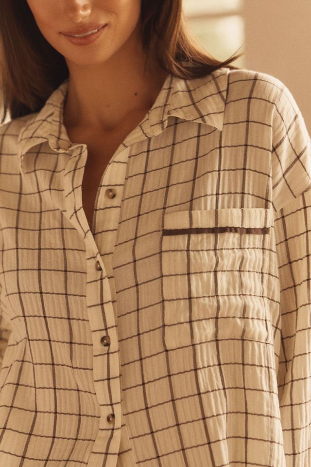 LyreBird Oversized Pleated Buttondown Shirt #3