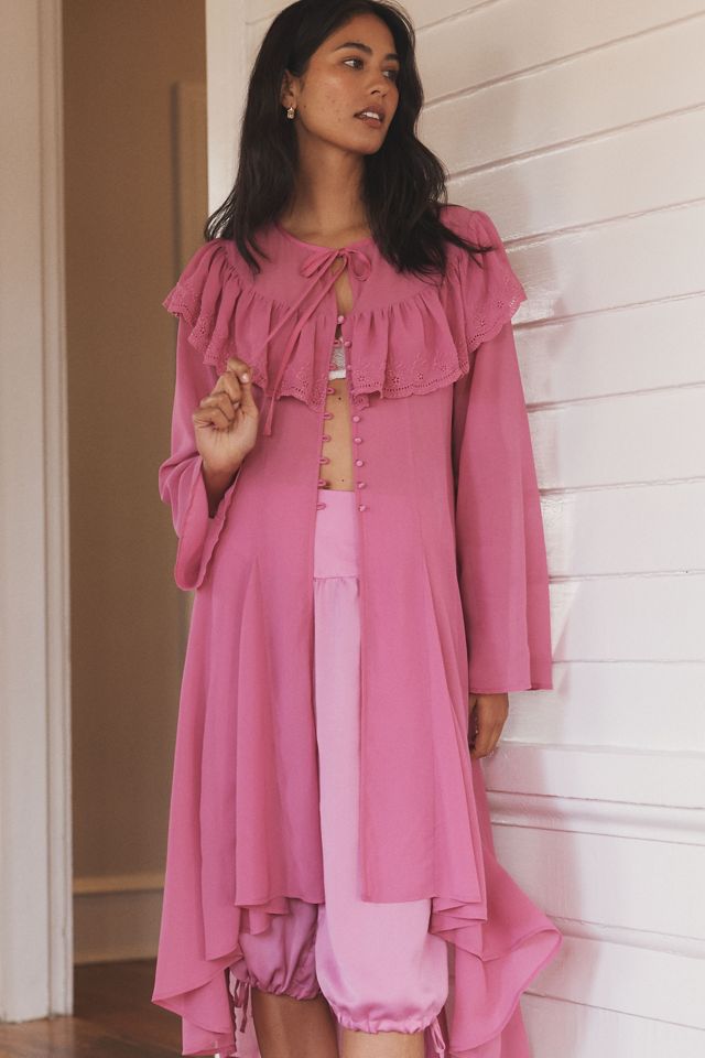 LyreBird Ruffle Chiffon Cape #3