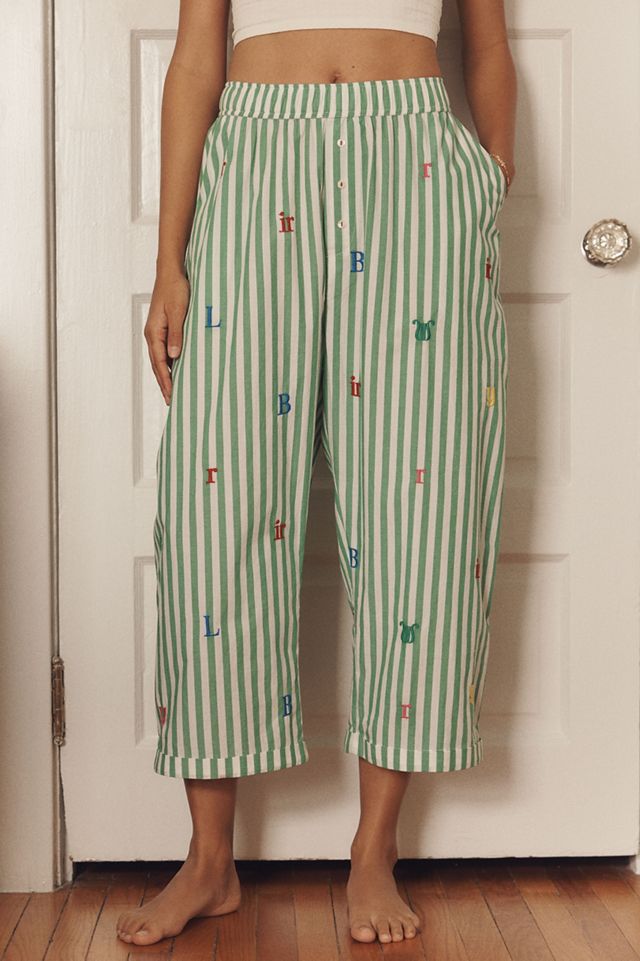 LyreBird Alphabet Boxer Pajama Pants | Anthropologie