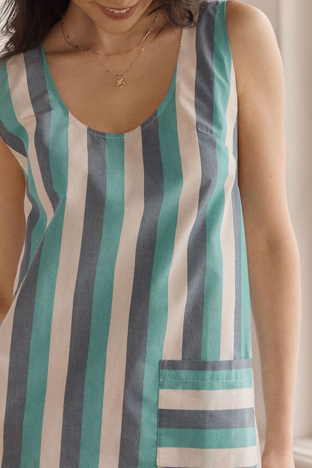 LyreBird Cotton Scoop-Neck Shift Dress #1