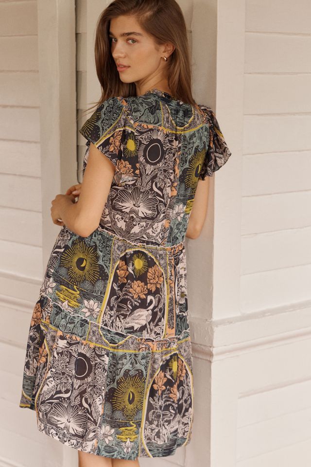 By Anthropologie Ruffle Sleeve Dress #2